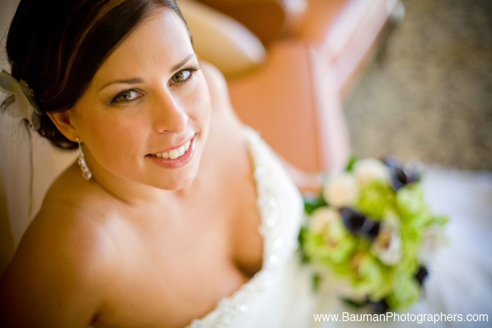 Bride with flowers