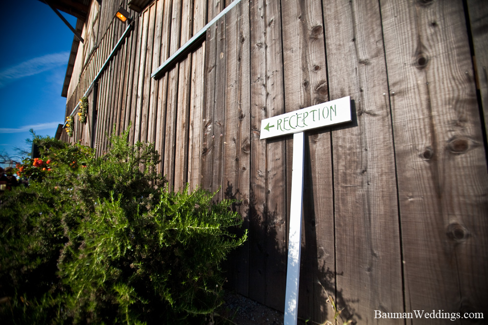 sign to reception