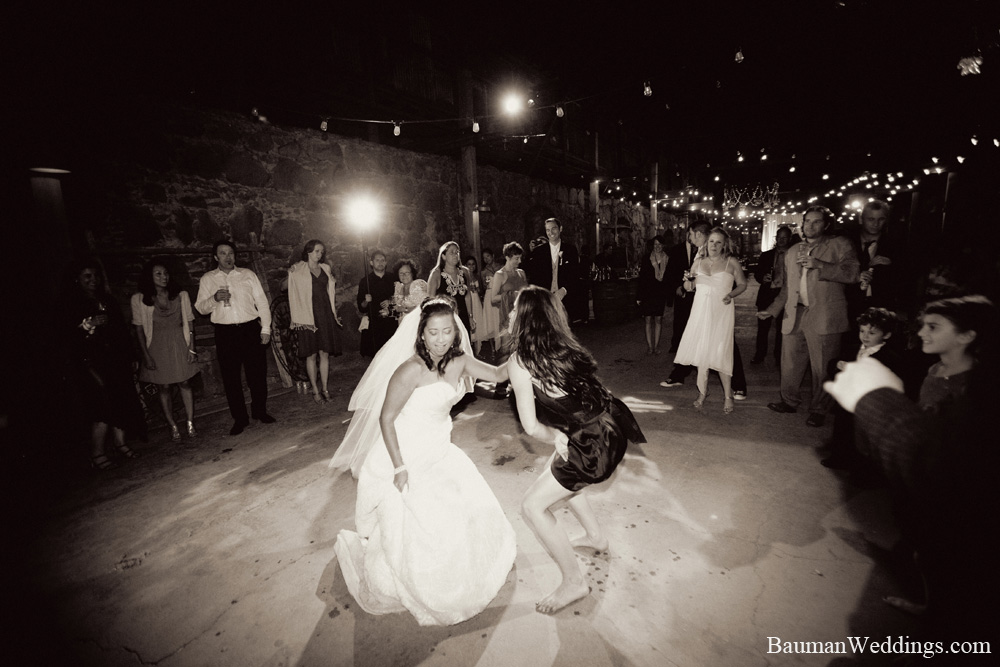 Bride dancing