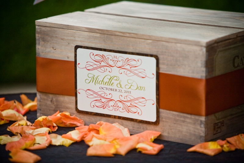 Wedding card gift box