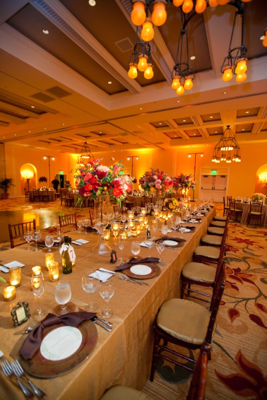 Square Table fall reception fall wedding reception wedding planner 