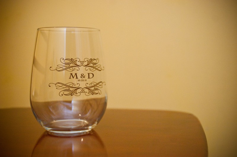 stemless wine glass