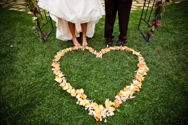 Heart wedding ceremony